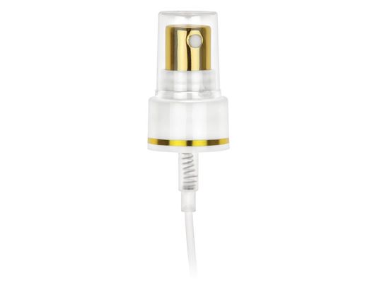 18mm 1.4cc / T परफ्यूम मिस्ट स्प्रेयर, कॉस्मेटिक पंप डिस्पेंसर गोल्ड और सिल्वर क्लोजर