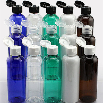 कॉस्मेटिक पालतू प्लास्टिक 30ml फ्लिप टॉप कैप बोतल, 24 मिमी फ्लिप टॉप कैप पोर्टेबल