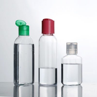 कॉस्मेटिक पालतू प्लास्टिक 30ml फ्लिप टॉप कैप बोतल, 24 मिमी फ्लिप टॉप कैप पोर्टेबल